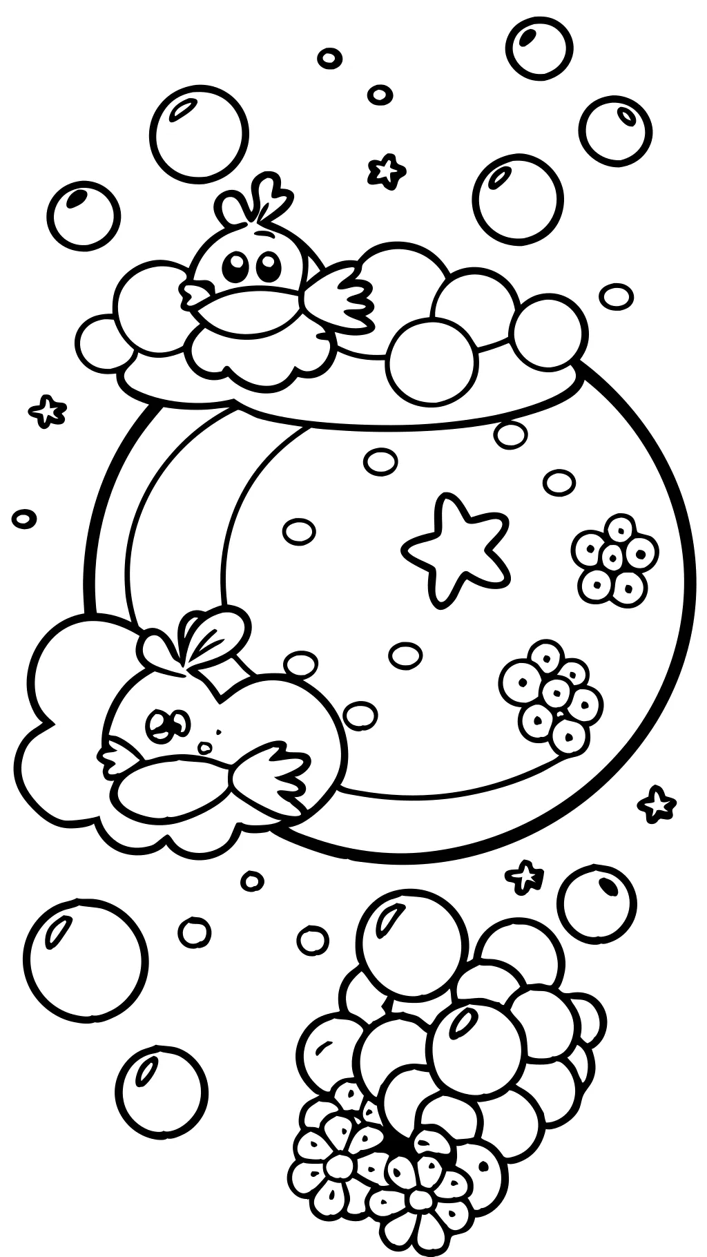 coloring pages of bubbles